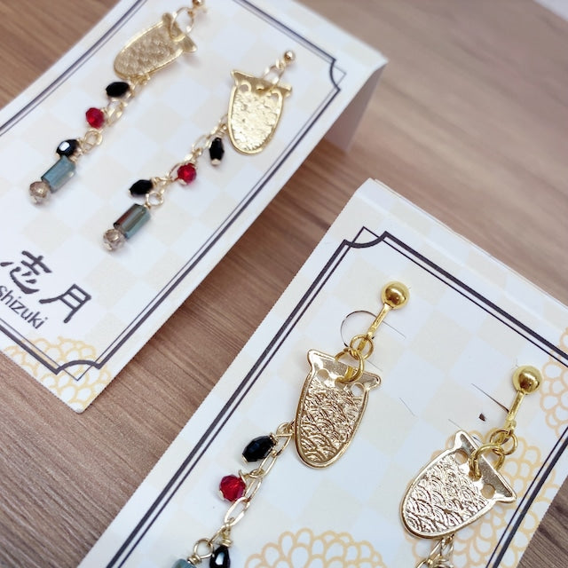 Kohaze Mai earrings / こはぜ舞 ピアス イヤリング